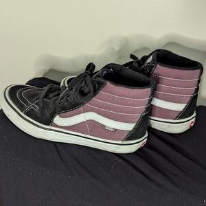 Vans Off The Wall Pro High Top Shoe Sneaker Burgundy Canvas and Suede Men's 8.5